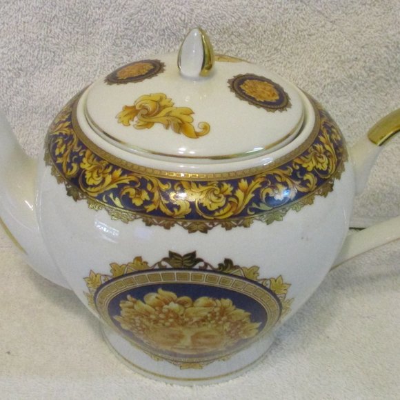 T. Limoges France Depos Porcelain Bacchus 7" Tall Teapot - Picture 2 of 9